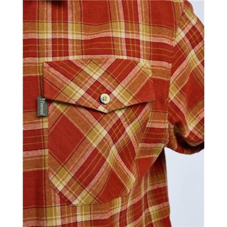 LONG SLEEVES SHIRTS FOR MEN PINEWOOD HÄRJEDALEN - TERRACOTTA/SAND