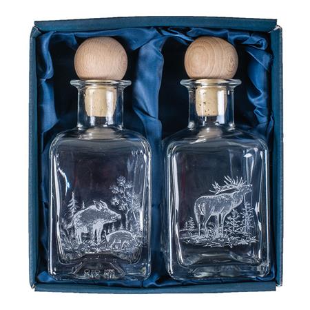 Lot Cadeau Flacons Huile Et Vinaigre - Fritzmann Fritzmann Décor De Chasse