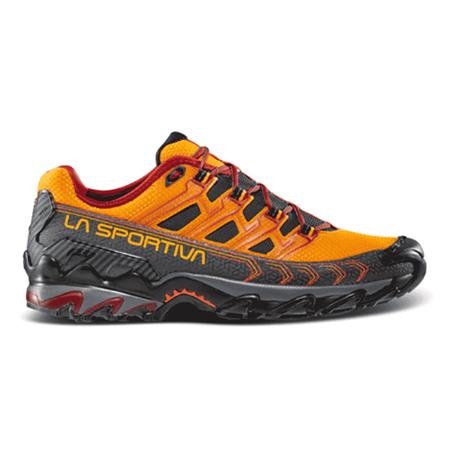 LOW SHOES FOR MEN LA SPORTIVA ULTRA RAPTOR II MID LEATHER GTX - PAPAYA/SANGRIA