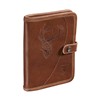 Porte Permis De Chasse Riserva Cuir - Marron - Cerf - 9 X 12.5 Cm