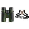 Jumelles 10X42 Zeiss Terra Ed T* Noir/Vert - Jumelles + Harnais