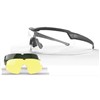 Lunettes De Tir Edge Tactical Rolling Thunder - Monture Noire - Kit 3 Écrans