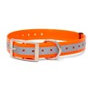 Collier Chien Polytec Réfléchissant 25Mm - Orange Fluo