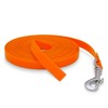 Laisse Plate Polytec 10M X 16Mm - Orange Fluo