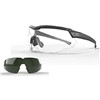 Lunettes De Tir Edge Tactical Rolling Thunder - Réglable - Monture Noire - Kit 2 Écrans