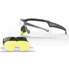 Lunettes De Tir Edge Tactical Rolling Thunder - Réglable - Monture Noire - Kit 3 Écrans
