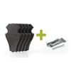 Rehschubs-Set Eurohunt Chêne 1 Avec Clips En Métal - 5Er Pack - V-560800-M