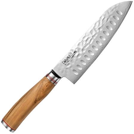 Μαχαίρι Wusaki Santoku Alvéolé Damas