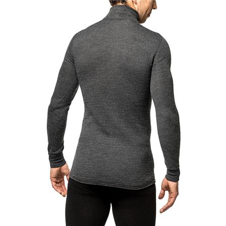 MAGLIONE UNISEX WOOLPOWER ZIP TURTLENECK 200 - GRIGIO