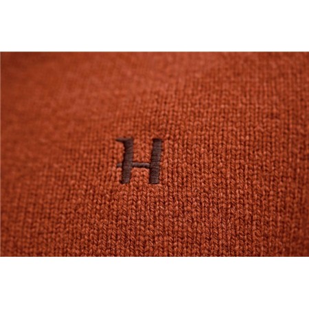 MAGLIONE UOMO HARKILA VINCENT MERINO HALF ZIP - BOMBAY BROWN