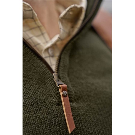 MAGLIONE UOMO HARKILA VINCENT MERINO HALF ZIP - ROSIN