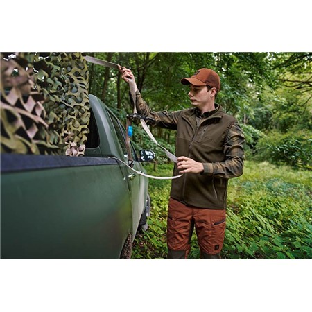 MANNELIJKE POLAIRE ZONDER MOUWEN HARKILA FJELL - HUNTING GREEN/WILLOW GREEN