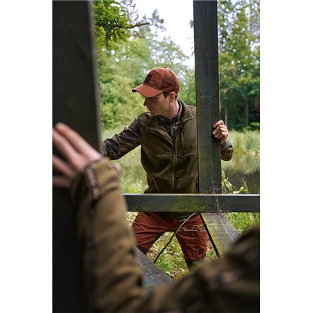 MANNELIJKE POLAIRE ZONDER MOUWEN HARKILA FJELL - HUNTING GREEN/WILLOW GREEN