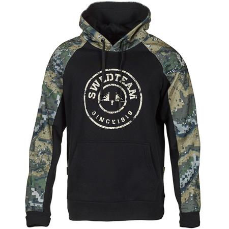 MANNEN SWEAT SWEDTEAM RIDGE HOODIE - NOIR