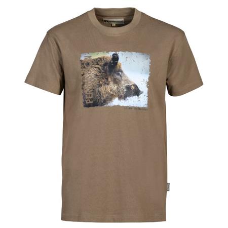 Mannen T-Shirt Percussion Sanglier - Beige
