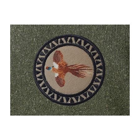 MÄNNER-SWEAT BARTAVEL NATURE FASAN RUNDHALSAUSSCHNITT - SCHWARZ