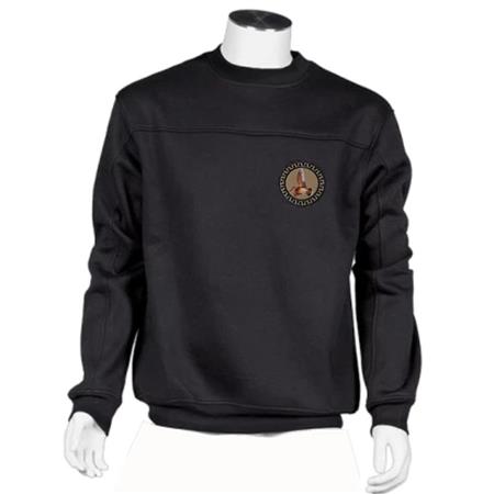 Männer-Sweat Bartavel Nature Schnepfe Rundhals - Schwarz