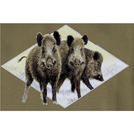 MÄNNER-SWEAT BARTAVEL TRIO WILDSCHWEIN - ORANGE