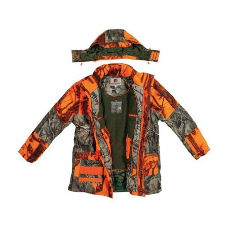 MÄNNERJACKE PERCUSSION GROSSER NORDEN - CAMO ORANGE