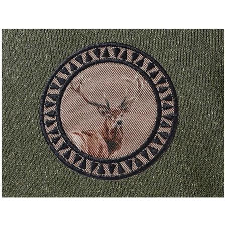 MÄNNERPULLOVER BARTAVEL P60 HIRSCH RUNDHALSAUSSCHNITT - SCHOKOLADE