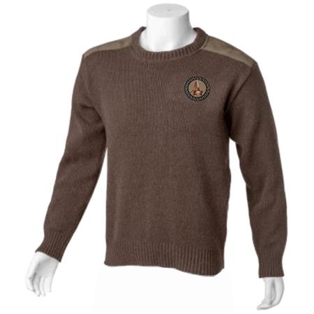 Männerpullover Bartavel P60 Waldschnepfe Rundhalsausschnitt - Schokolade