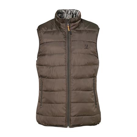 MÄNNERWESTE PERCUSSION WENDBARE WARME JAGDJACKE - NASS/BRAUN
