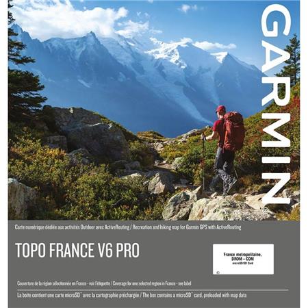 Mapa Topográfico Garmin France V6 Pro