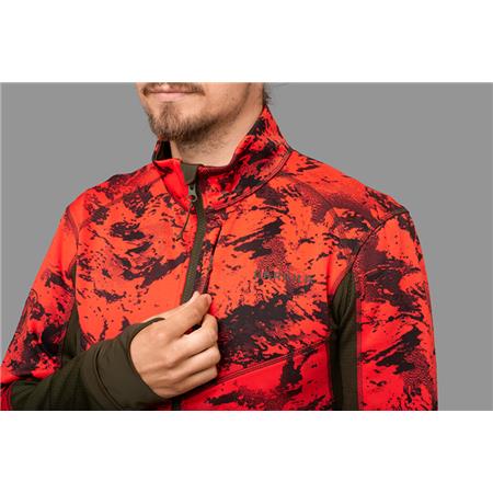 MEN'S FLEECE HARKILA WILDBOAR PRO CAMO FLEECE - ORANGE CAMO