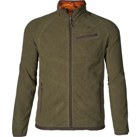 MEN'S FLEECE SEELAND VANTAGE REVERSIBLE - KHAKI/ORANGE
