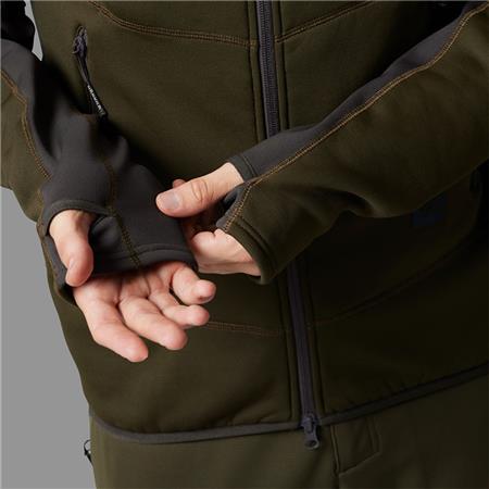 MEN'S HOODIE HARKILA DEER STALKER - GREEN/BROWN