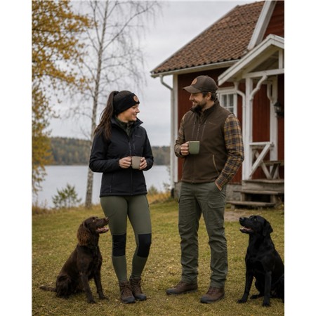 MEN'S HUNTING VEST PINEWOOD DOG SPORTS HYBRID STRETCH JACKET - OLIVE