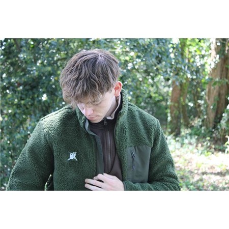 MEN'S JACKET LE PAIRON BÉCASSIER SHERPA - GREEN