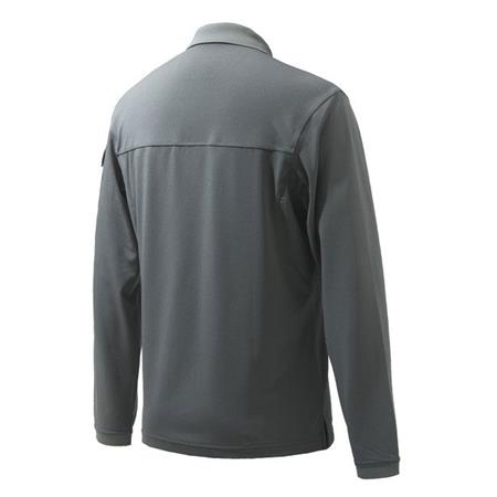 MEN'S LONG-SLEEVE POLO BERETTA MILLER - GREY