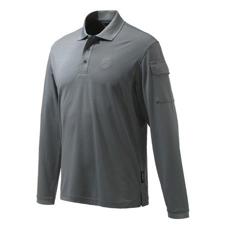 Men's Long-Sleeve Polo Beretta Miller - Grey