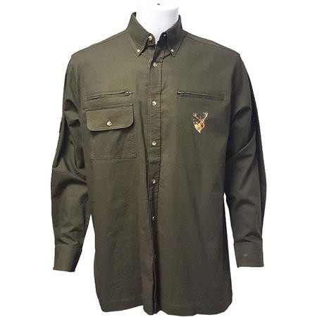 Men's Long-Sleeve Shirt Bartavel Hunter Deer - Khaki