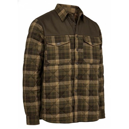 Men's Long-Sleeve Shirt Deerhunter Elbert Padded - Brown Check