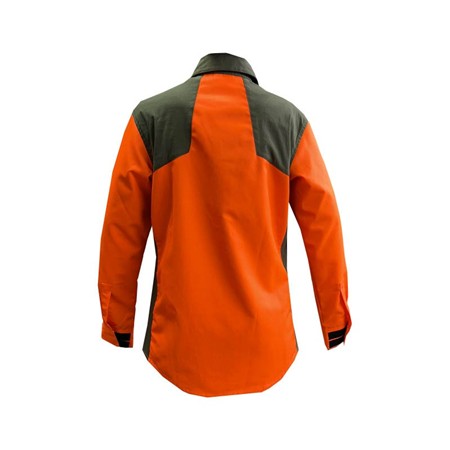 MEN'S LONG-SLEEVE SHIRT FRANCITAL HIPPOMENE NF S 74-567 - ORANGE/KHAKI