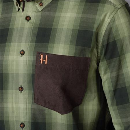 MEN'S LONG-SLEEVE SHIRT HARKILA AKKAN - GREEN