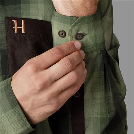 MEN'S LONG-SLEEVE SHIRT HARKILA AKKAN - GREEN