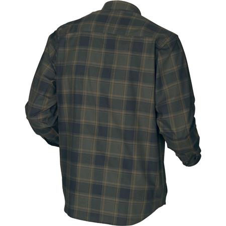 MEN'S LONG-SLEEVE SHIRT HARKILA METSO ACTIVE - GREEN/NIGHT BLUE CHECKS