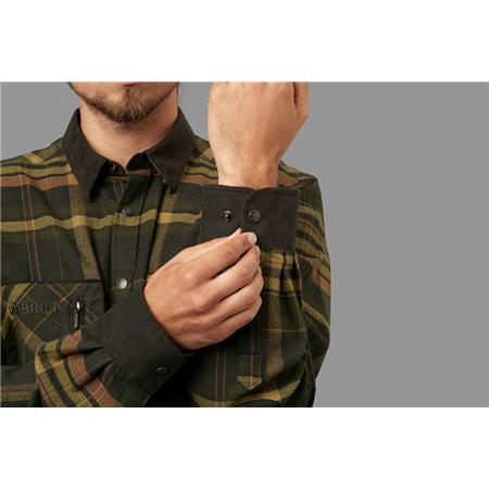 MEN'S LONG-SLEEVE SHIRT HARKILA PAJALA - BROWN