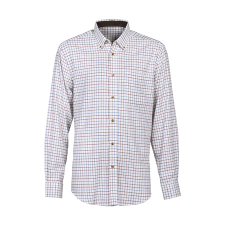 Men's Long-Sleeve Shirt Percussion Sandringham - Blue Red/Percussion