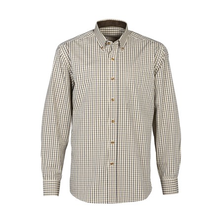 Men's Long-Sleeve Shirt Prohunt Thoury - Beige Brown/Ibex