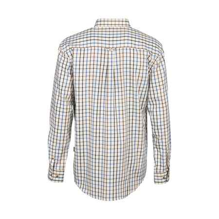 MEN'S LONG-SLEEVE SHIRT PROHUNT VILLEMY - BLUE/BROWN/IBEX