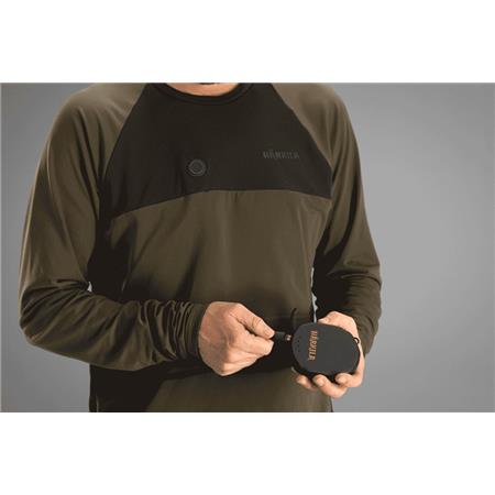 MEN'S LONG-SLEEVE T-SHIRT HARKILA HEAT L/S - GREEN/BLACK