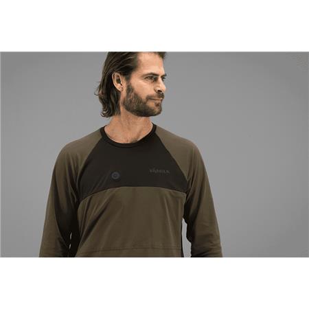 MEN'S LONG-SLEEVE T-SHIRT HARKILA HEAT L/S - GREEN/BLACK