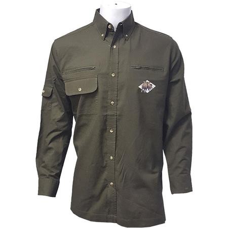 Men's Long-Sleeved Shirt Bartavel Hunter Wild Boars - Khaki