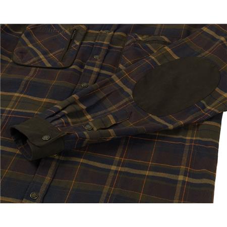 MEN'S LONG-SLEEVED SHIRT HARKILA PAJALA - BROWN PLAID