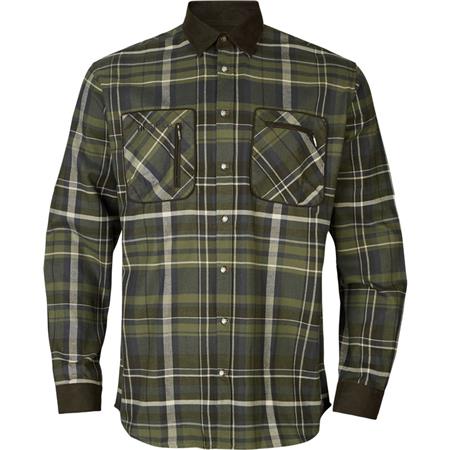 Men's Long-Sleeved Shirt Harkila Pajala - Olive