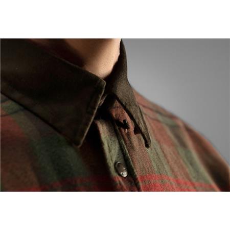 MEN'S LONG-SLEEVED SHIRT HARKILA PAJALA - RED CHECKED